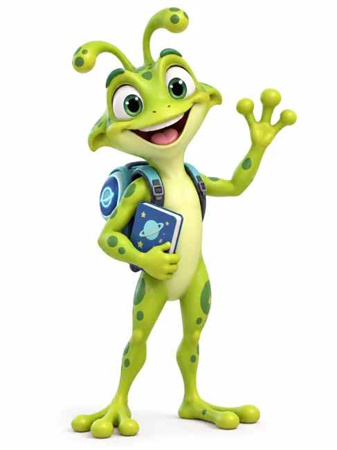 Mim, the curious green explorer